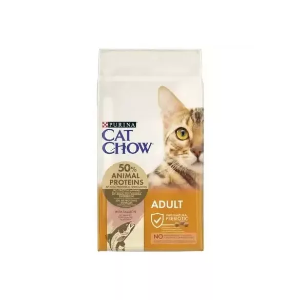 CAT CHOW Adult suha hrana za mačke, bogata z lososom 15 kg