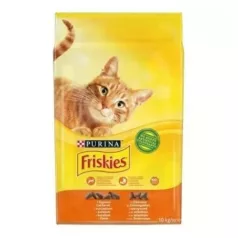   Friskies s piščancem in dodano zelenjavo suha hrana za mačke 10 kg