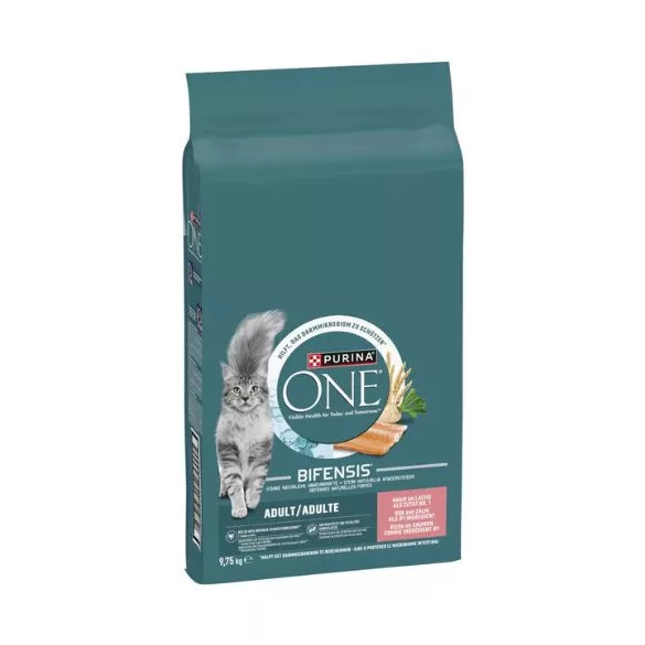 PURINA ONE suha hrana za mačke bogata z lososom 9,75 kg