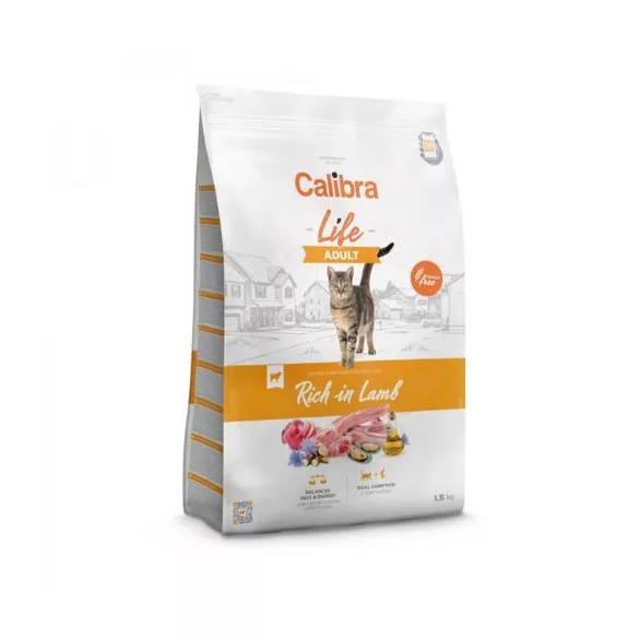 Calibra Cat Life Adult Lamb mačja hrana 1,5 kg