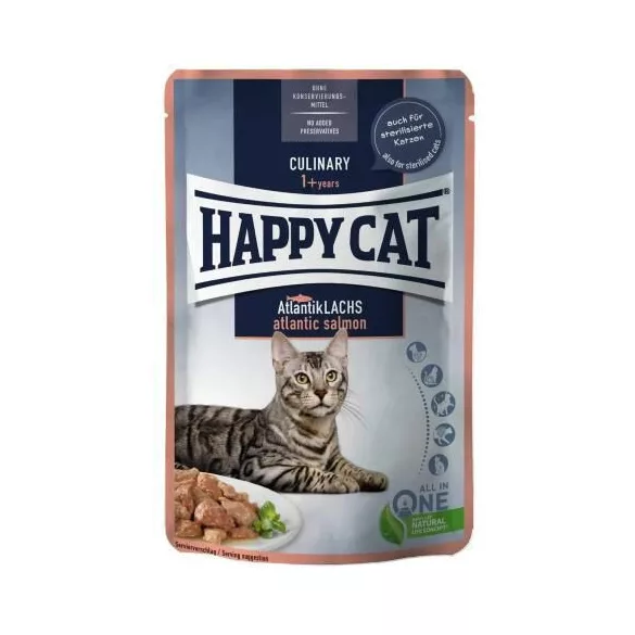 Happy Cat Pouch Omaka Culinary Losos 85g