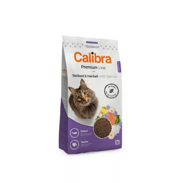 Calibra Cat Premium Line Steril.&Hairball with Salmon 10kg
