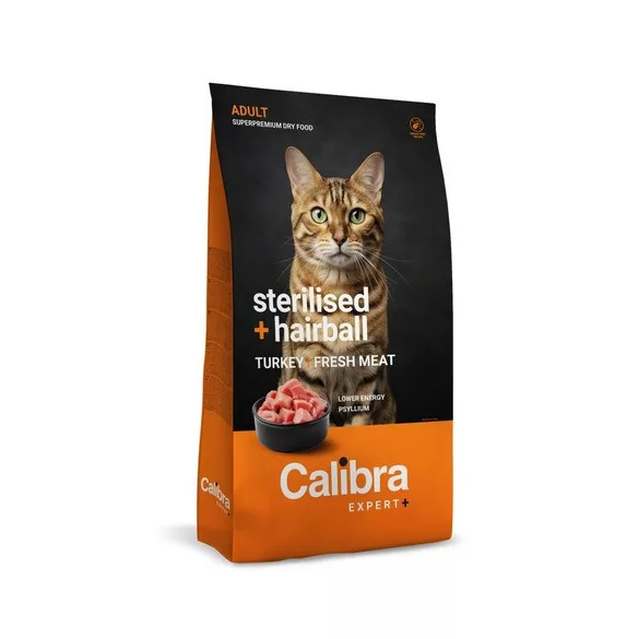 Calibra Cat EXPERT+ Adult Sterilised & Hairball hrana za mačke 1,5kg