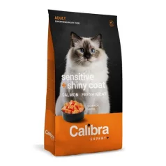   Calibra Cat EXPERT+ Adult Sensitive & Shiny coat hrana za mačke 1,5 kg