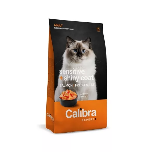 Calibra Cat EXPERT+ Adult Sensitive & Shiny coat hrana za mačke 1,5 kg