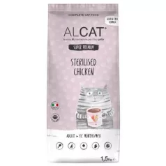 Alcat Adult Sterilised Chicken 1,5 kg mačja hrana