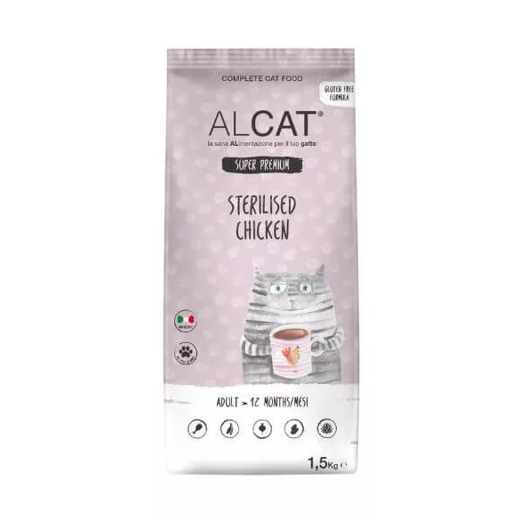 Alcat Adult Sterilised Chicken 1,5 kg mačja hrana