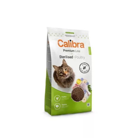 Calibra Cat Premium Line Sterilised Poultry hrana za mačke 10+2 kg darilo