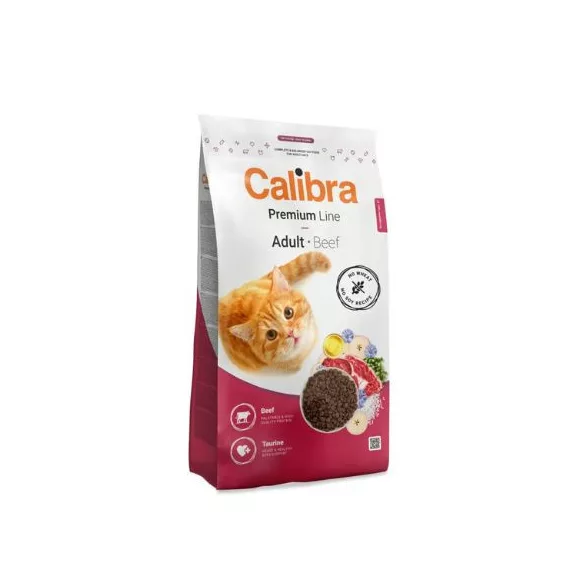 Calibra Cat Premium Line Adult Beef hrana za mačke 10+2 kg darilo