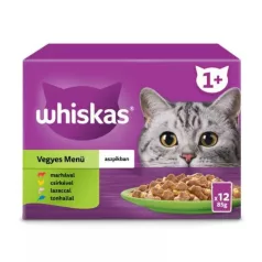 WHISKAS vrečke 12-pack ribje-mesna mix izbira 12*85g