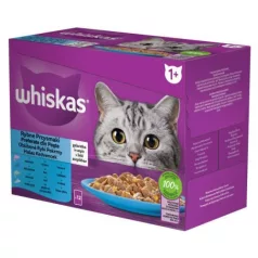 WHISKAS vrečke 12-pack ribji izbor 12*85g