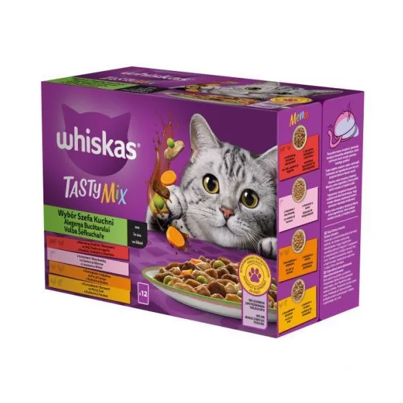 WHISKAS v vrečkah 12-pack Chef's choice 12*85g