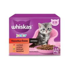 WHISKAS Junior kremni izbor v vrečkah 12x85g