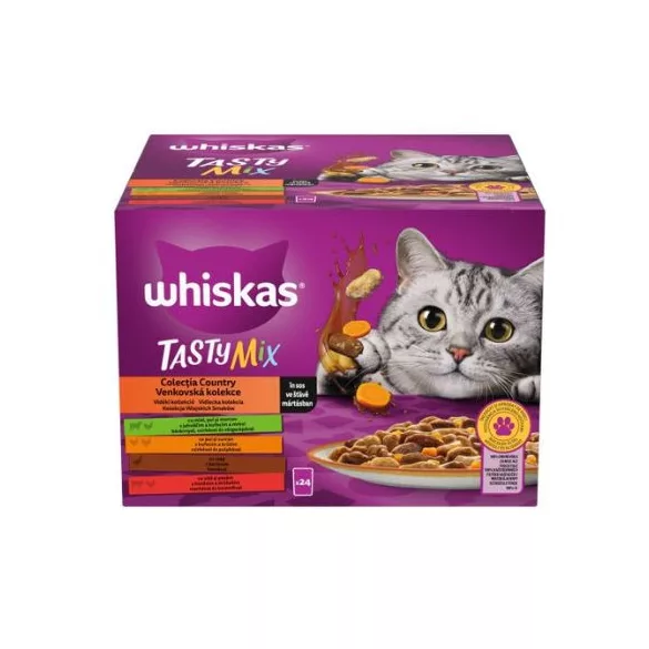 WHISKAS vrečke Tasty Mix Country 24x85g